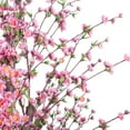 thumbnail image 2 of Vickerman 6' Artificial Hot Pink Blossom Tree in Black Planters Pot., 2 of 5