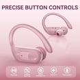 thumbnail image 4 of Auriculares inalámbricos occiam T9 ANC Bluetooth resistentes al agua rosa, 4 of 7