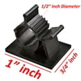 thumbnail image 3 of Wideskall 24 Pcs 1/2" inch Adhesive Black Nylon Adjustable Cable Clips Wire Clip Black, 3 of 4