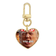 thumbnail image 1 of Interesante imagen American Trump enojado Llavero de metal en forma de corazón dorado, 1 of 3