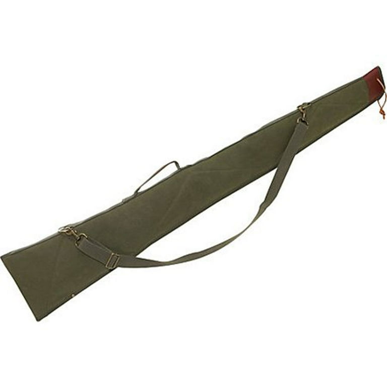 Boyt Harness Co. GC23 Precision Rifle Case - 52 Inch OD Green Waxed Canvas With Flannel Lining