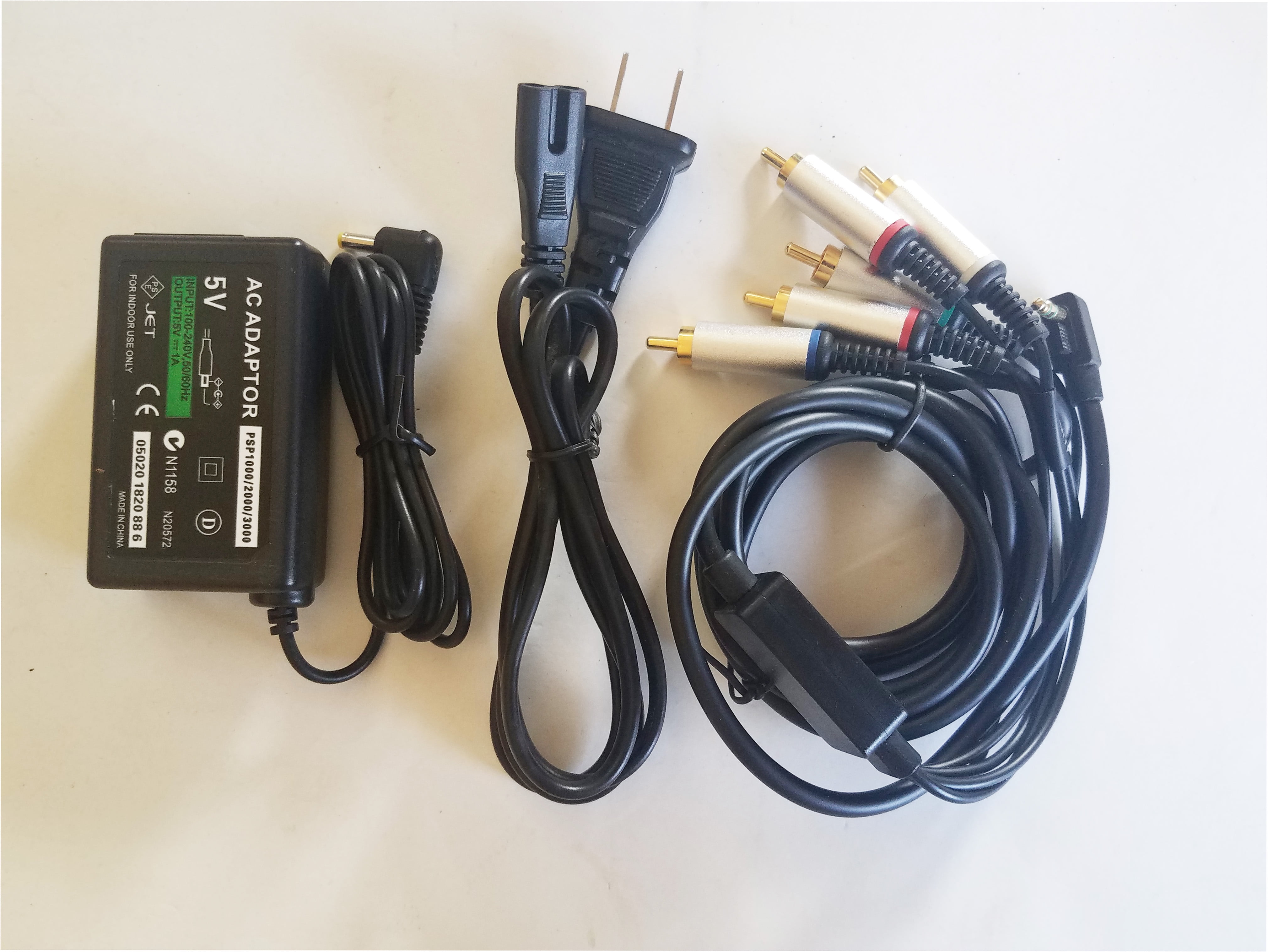 Sony PSP AC Adapter Wall Charger Power Supply And Component HDTV High