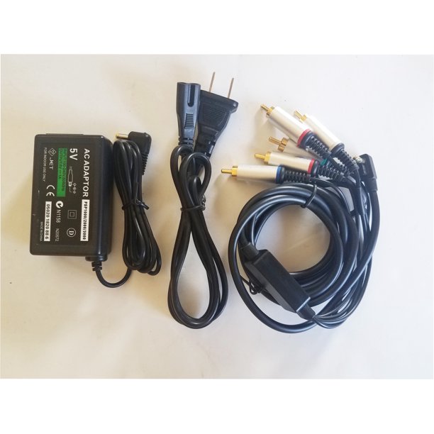 Sony PSP AC Adapter Wall Charger Power Supply And Component HDTV High