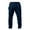 Navy, variant on Alkepwun Men's Linen Pants Summer Casual Long Pants - Loose Fit Lightweight Drawstring Elastic Waist Yoga Beach Pants Casual Trousers