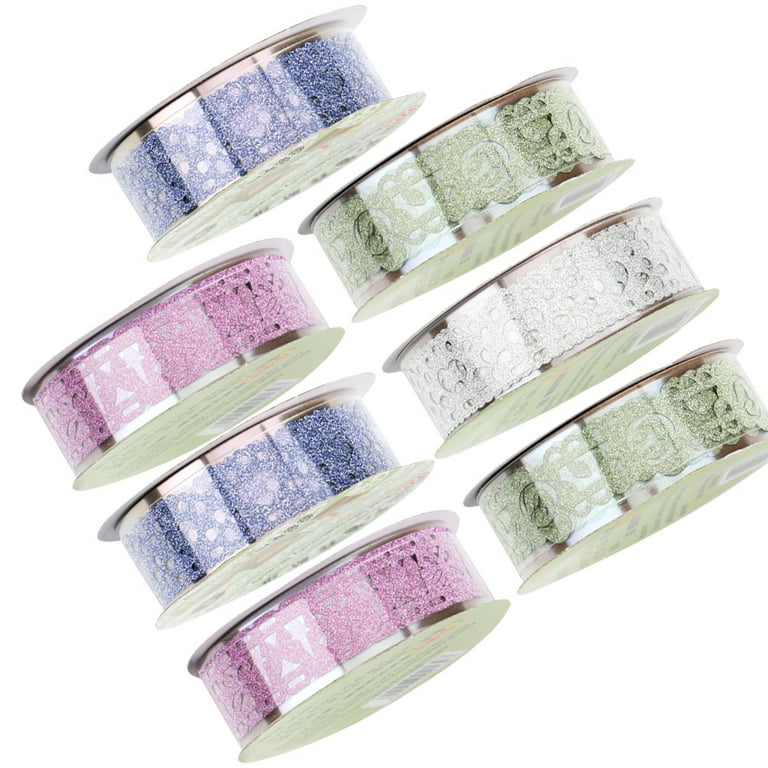 7 Rolls of Lace Tape DIY Lace Sticker Washi Lace Tape Photo Album Tape (Mixed Style), Size: 5.9x2cm