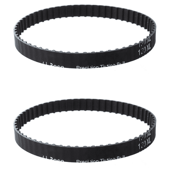 2 Pcs 10mm Wide 5.08mm Pitch 60 Teeth 60T Cog Timing Belt Black 120XL