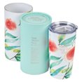 thumbnail image 3 of Heartfelt Insulated Travel Mug Make Every Day Count, Orange Blossoms, Stainless Steel, 3 of 5