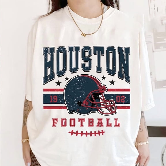 Houston Football Vintage Style T-Shirt,Texan Football Shirt, Football lovers