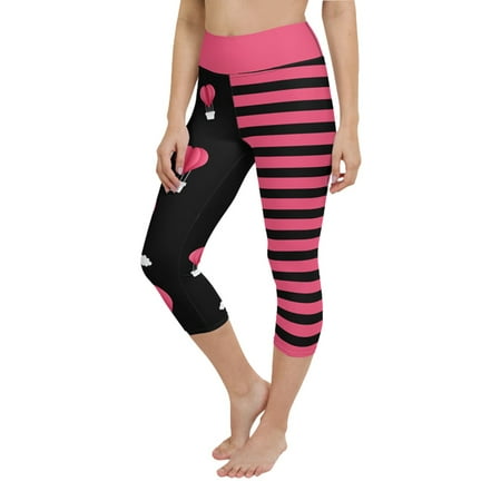 

Pants Pilates Love Print Valentine s Women s Leggings Running Day Stripes Pants For Running Maternity Work Clothes