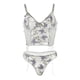 thumbnail image 1 of Gibobby Conjuntos de bragas de encaje Conjunto de Liguero con Sujetador de Encaje, Lencería Elegante y Exquisita para Mujer para Noche de Bodas, Luna de Miel y Más(Verde de menta, M), 1 of 4