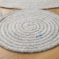 thumbnail image 3 of SAFAVIEH Cape Cod Hester Abstract Dots Polyester Area Rug, Grey/Pink, 7' x 7' Round, 3 of 7