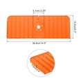 thumbnail image 2 of Unique Bargains Kitchen Sink Splash Guard, 14.5' x 5.3' Silicone Faucet Water Catcher Mat for Kitchen Bathroom Countertop Orange, 2 of 5