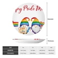 thumbnail image 2 of Yiaed Lgbt Gnome Print Bone China Decorative Plate Ceramic Dinner Plates Art Crafts with Display Stand-10in, 2 of 6