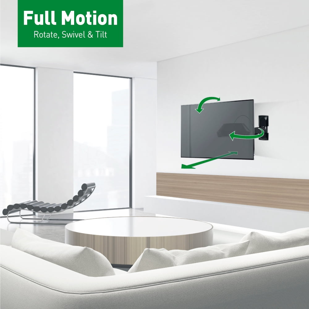 Barkan Full Motion TV Wall Mount 13 - 43 inch Various Screens Fit Patent Lifetime Warranty