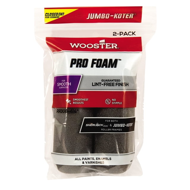Esponja utilitaria Wooster RR308 Pro Foam, paquete de 2 unidades, 11 cm