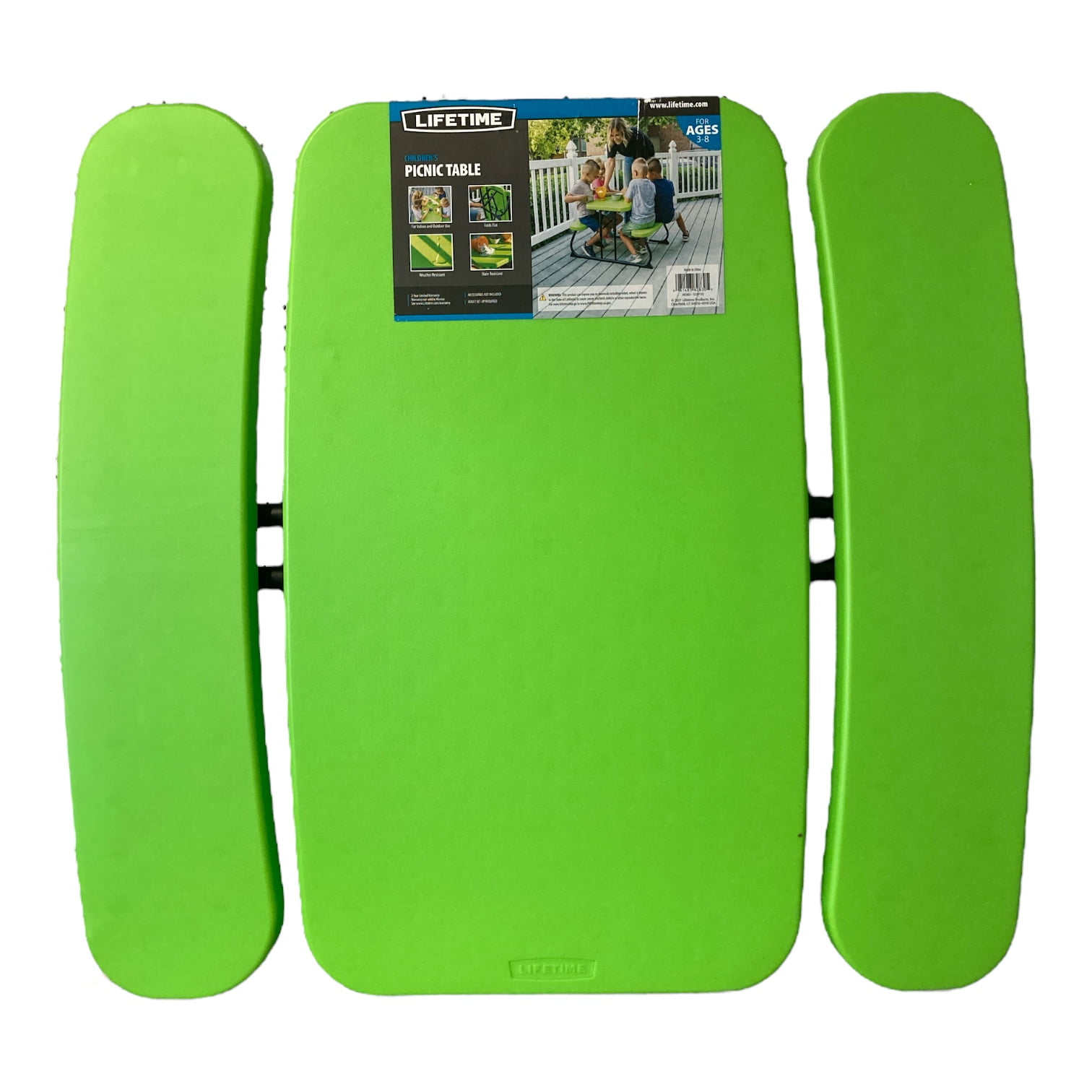 Lifetime Children's Weather Resistant Folding Picnic Table, Green