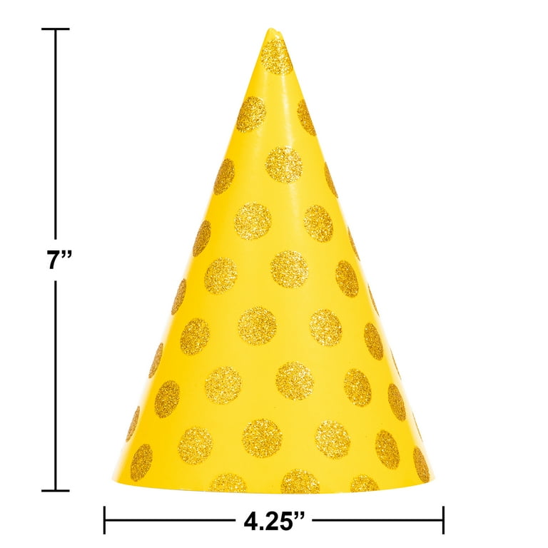 My Little Day 8 party hats - multicolour dots My Little Day 8 party hats - multicolour dots
