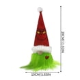 thumbnail image 3 of Grinch Christmas Decorations Tree Topper Plush Doll Toy Gift Cartoon Style Children's Rag Doll Doll, 3 of 3