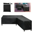 thumbnail image 1 of Garden Rattan Corner Furniture Cover Outdoor V Shape Waterproof Sofa Protect Set, 1 of 8