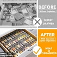 thumbnail image 6 of SpaceAid Spice Drawer Organizer with 40 Spice Jars, 4-Tier, 18.5" W x 17.5" D, Black, 6 of 6