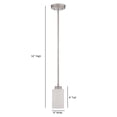 thumbnail image 2 of F18010-64-Sunset Lighting-Dalton - 1 Light Pendant   Provincial Bronze Finish with Opal Etched Glass, 2 of 5