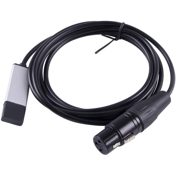 Adaptador de Interfaz USB una DMX DMX512 Controlador de IluminacióN de Escenario de Computadora Atenuador USB LED Dmx512 Interfaz con CD