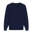 thumbnail image 4 of Krumba Men's Cotton Oversized V-Neck Classical Pull-on Sweater 3XL Navy, 4 of 9