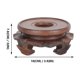 thumbnail image 2 of Wooden Flowerpot Display Base Decorative Round Hollow Vase Base Home Decor, 2 of 3