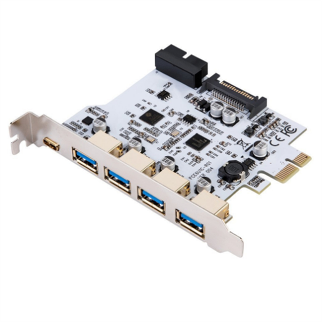USB 3.0 PCI-E Type C Expansion Card PCI Express PCI-E to USB 3.0 Controller 5 Port + 1 Port USB 3.1 PCIE Card Adapter