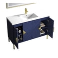 thumbnail image 4 of Tennant Brand 48" Modern Style Navy Blue Bathroom Vanity with Acrylic Top, 4 of 7