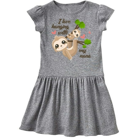 

Inktastic Hanging With My Nana Gift Toddler Girl Dress