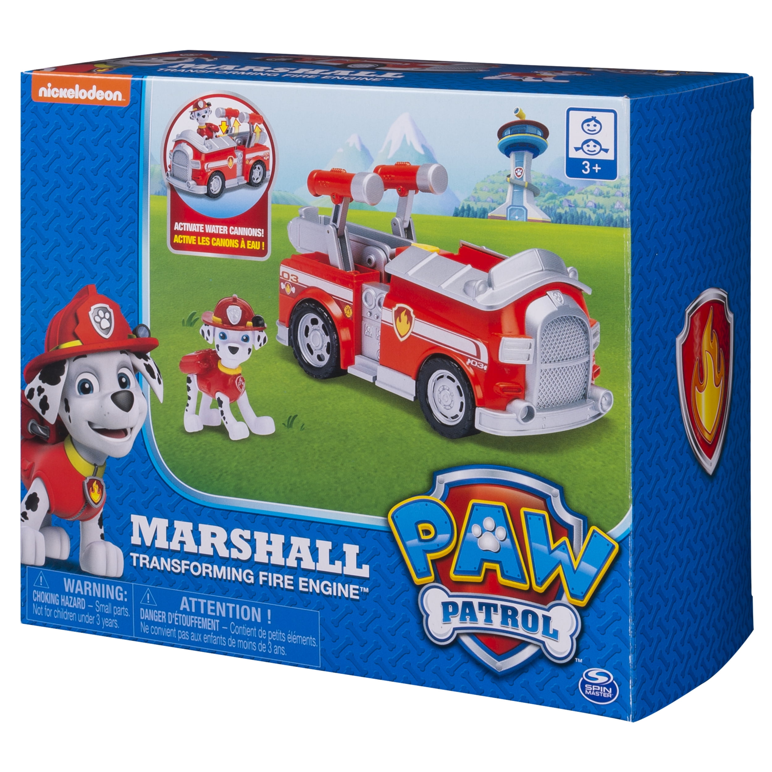 paw patrol fire truck transformer