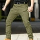 thumbnail image 3 of Pantalones largos para hombre, pantalones ajustados con bolsillos de color liso para exteriores, pantalones largos para hombre, 3 of 4