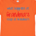 thumbnail image 4 of Inktastic What Happens at Grandma's Boys or Girls Toddler T-Shirt, 4 of 5