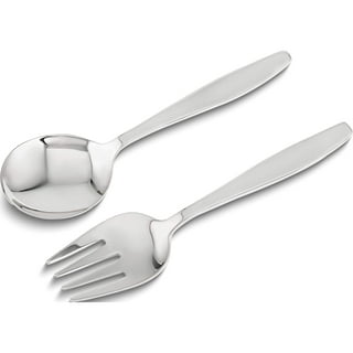 Loop Handle Two Piece Sterling Silver Fork and Spoon Baby Set