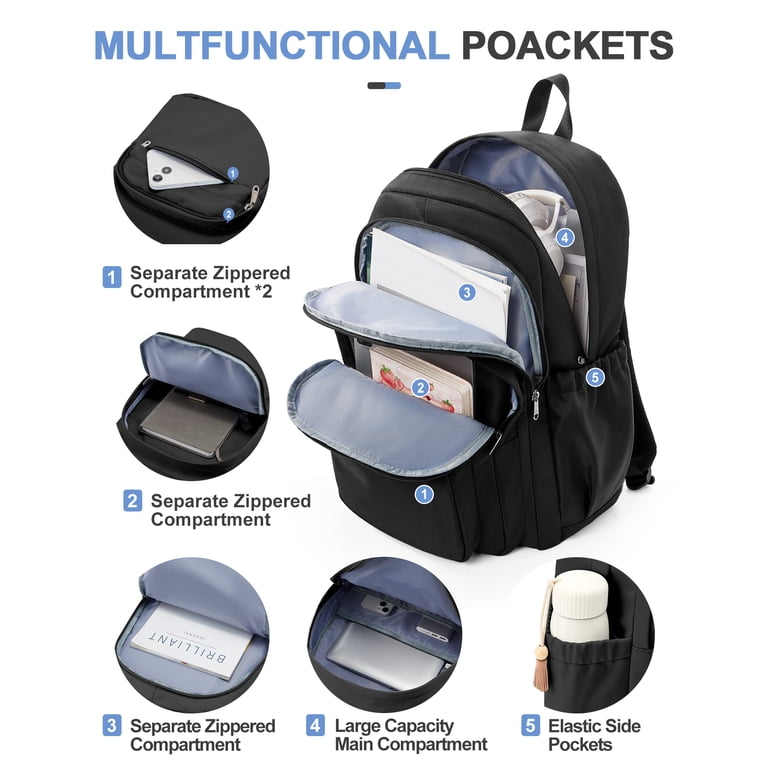 affordable cute backpacks for travel Taygeer Backpack Women, TSA Carry On Backpack Flight Approved resistant and tear The Best 5 Backpacks for