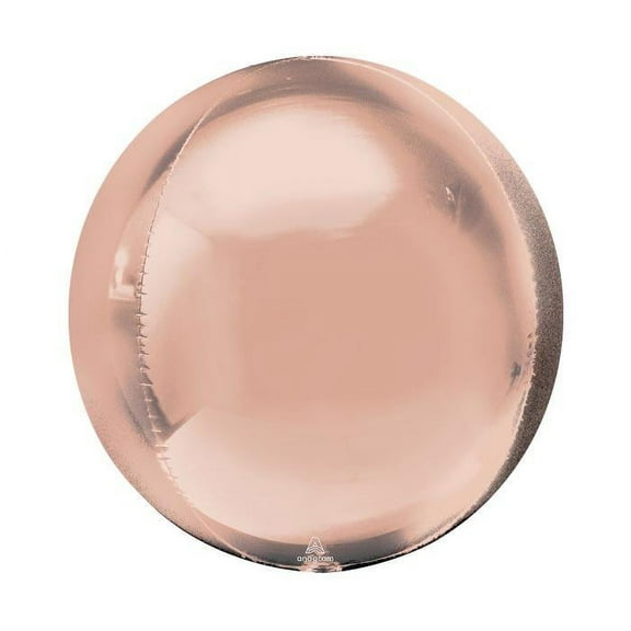 21 inch Jumbo Rose Gold Orbz (3 Pk) Anagram Foil Mylar Balloon - Party Supplies Decorations