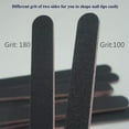 thumbnail image 4 of Limas de uñas profesionales de doble cara, grano 100/180, 10 unidades. Limas de uñas negras para manicura y pedicura., 4 of 8