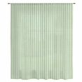 thumbnail image 2 of Sage Green Striped Sheer Curtains 54 Inches Long, Modern Simple Farmhouse Beige Light Filering Curtains, Breathable Simi Curtain Privacy Drapes for Kitchen Bathroom Lightweight Small Window Treatment, 2 of 9
