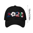 thumbnail image 2 of CaiYueKe 2026 Casquette de Soccer Soccer Ajustable Coton Lavé Profil Bas Non Structurée Casquette de Baseball pour Hommes Femmes Supporteurs Fans Extérieur Protection Solaire Tenue Décontractée Jour de Match Fête de Hayon, 2 of 3
