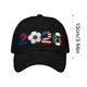 thumbnail image 2 of CaiYueKe 2026 Soccer Football Cap Adjustable Washed Cotton Low Profile Unstructured Baseball Hat for Men Women Supporters Fans Outdoor Sun Protection Casual Wear Game Day Tailgate Party, 2 of 3