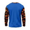 thumbnail image 4 of Zylarhe Kids Halloween Sweatshirts Halloween Theme Kids Sweatshirt Cozy Long Sleeve Blue 4-5 Years, 4 of 4