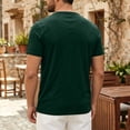 thumbnail image 5 of Mens Henley Lightweight Shirts Short Sleeve Casual Cotton Button T-Shirts Summer Basic Tee, S, 5 of 9