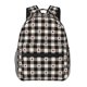 thumbnail image 1 of Fotbe Black Plaid Heart Mochila Casual con Estampado para Escuela, Viajes y Actividades al Aire Libre - Duradera, Ligera y Cómoda, 1 of 5