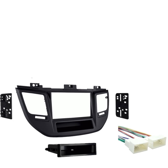 Fits Hyundai Tucson 2016-2018 Metra Single or Double DIN Dash Kit with Harmony Radio Harness