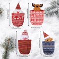 thumbnail image 2 of Bolsa de dulces de Navidad con cordón de tela reutilizable Bolsa de regalo de Navidad para niños Regalos de galletas de embalaje de vacaciones (4 piezas), 2 of 5