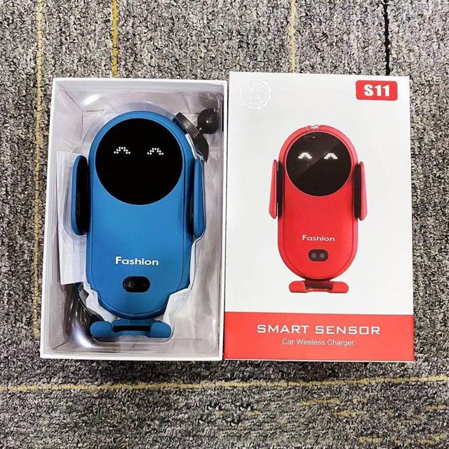 Cargador de coche inalámbrico 10W Carga rápida Soporte de teléfono de coche de ventilación de aire de sujeción automática