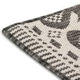 thumbnail image 4 of Quick Dry Pebble White Tribal Indoor Outdoor Rug, 4 of 5