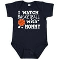 thumbnail image 3 of Inktastic I Watch Basketball with Mommy Boys Baby Bodysuit, 3 of 5