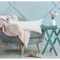 thumbnail image 4 of Ox Bay Flange Frame Border Throw Pillow, White / Icy Blue, 14" x 36", Count per Pack 1, 4 of 9